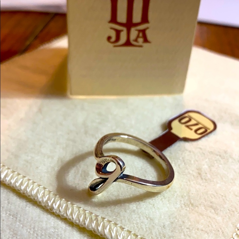 James Avery script initial “G” ring